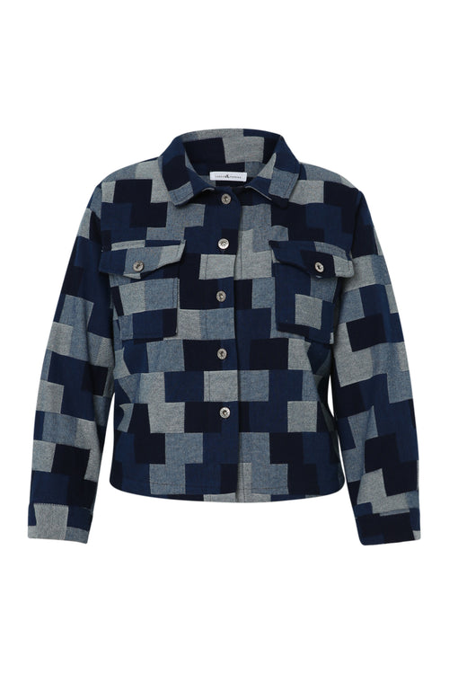 Veste en jeans dessin patch-Paprika-10