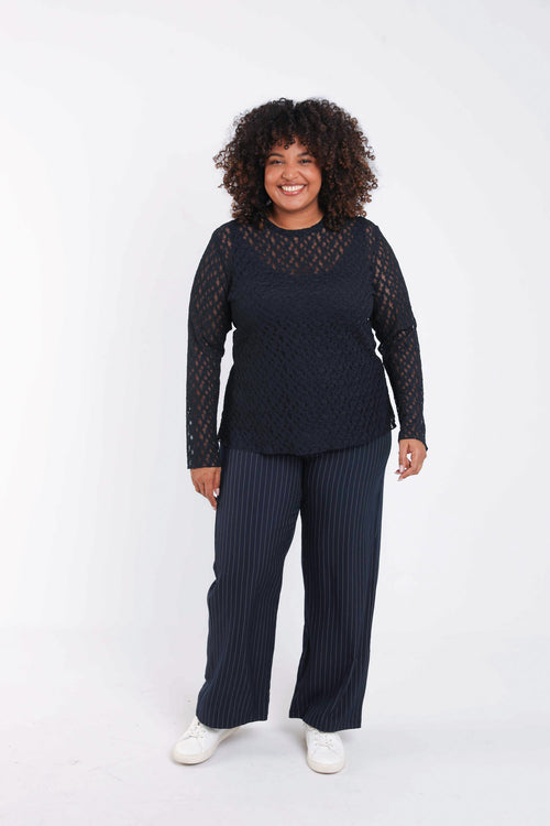 T-shirt en dentelle-Paprika-7