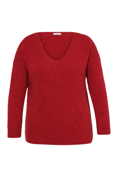 Pull avec alpaga uni-Paprika-7