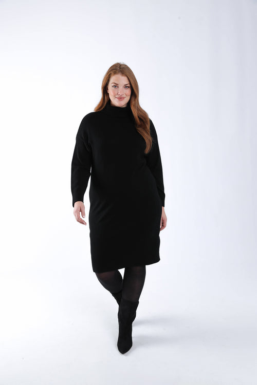 Robe pull unie-Paprika-1