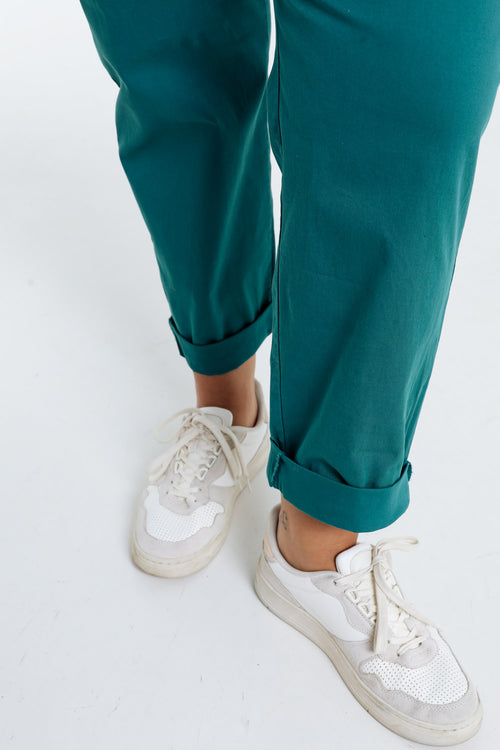 Pantalon chino en coton uni-Paprika-6