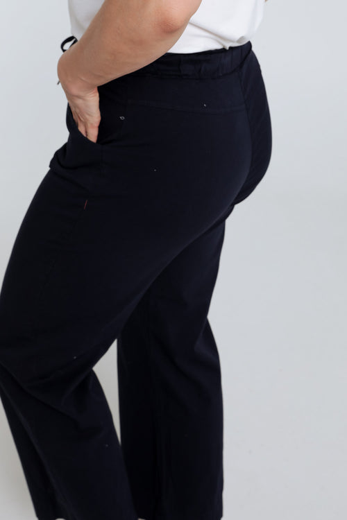 Pantalon chino jambe large uni-Paprika-4