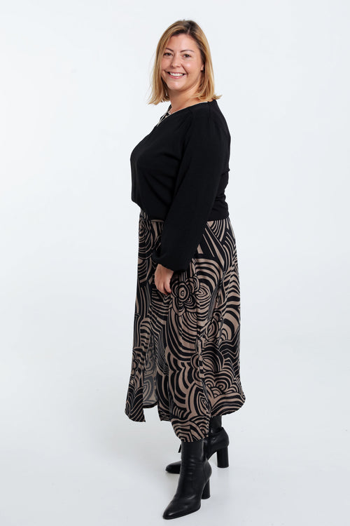 T-shirt avec lurex et bijou-Paprika-9