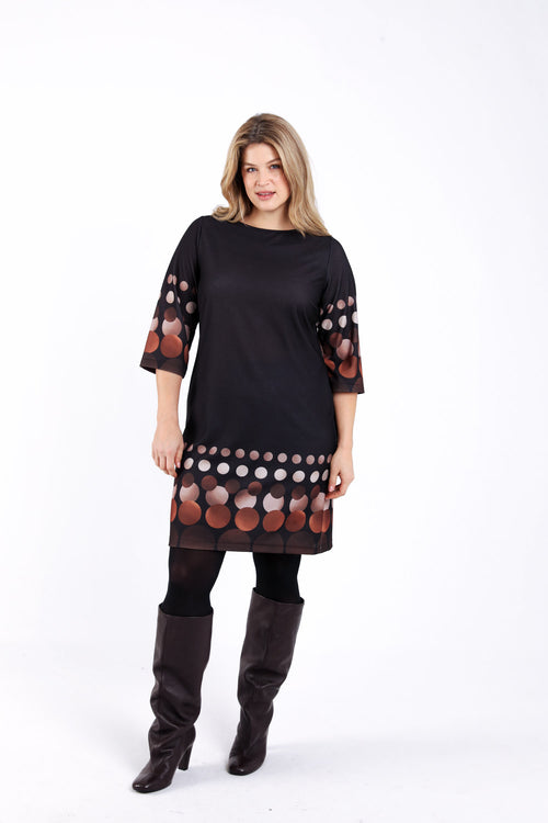 Robe housse imprimé ronds-Paprika-7