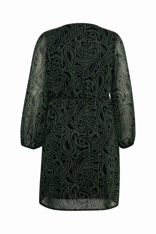 Robe courte imprimé folk-Paprika-9