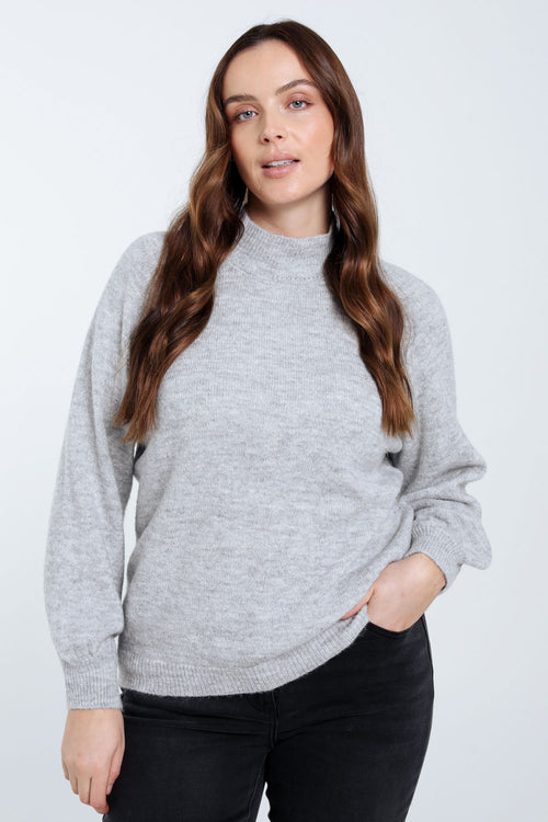 Pull uni avec lurex-Paprika-1