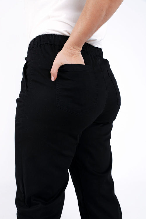 Chino en coton uni-Paprika-6