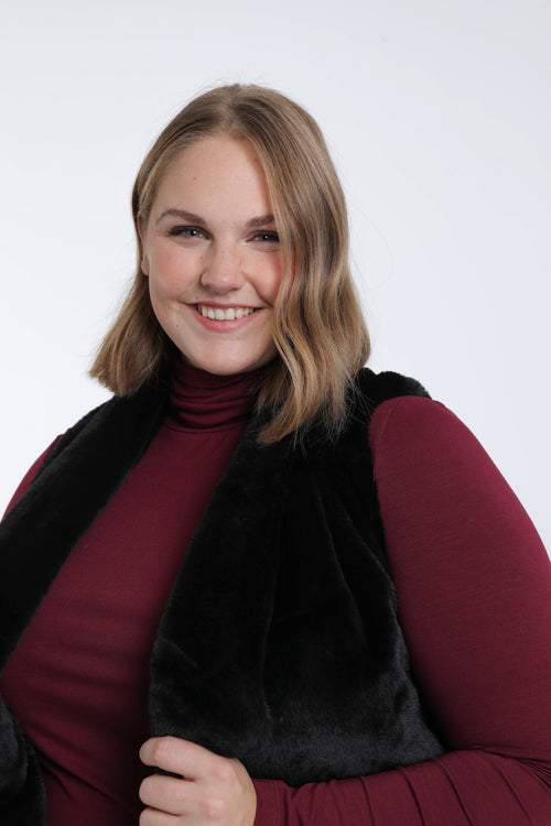 Veste en fausse fourrure-Paprika-6