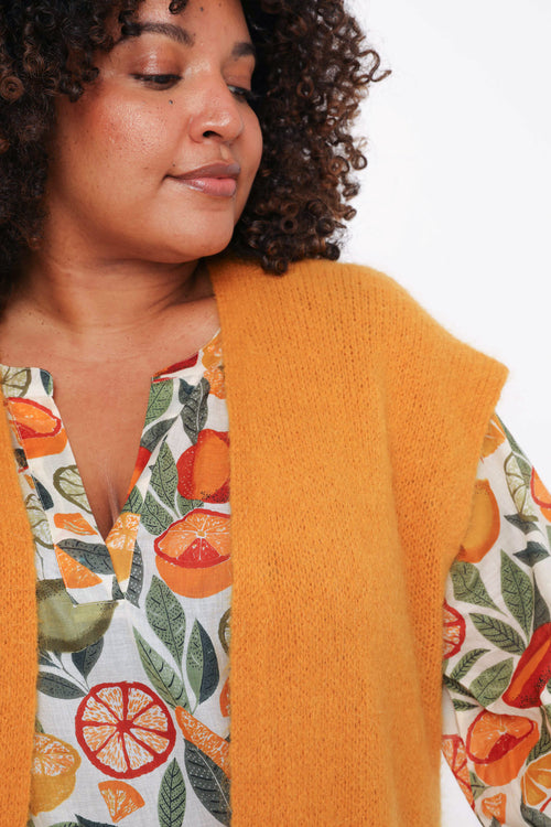Gilet sans manches uni-Paprika-5