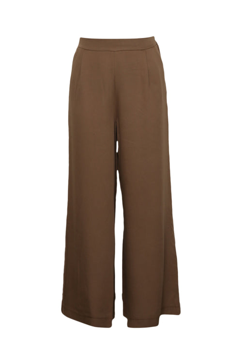 Pantalon tencel jambes larges uni-Paprika-8