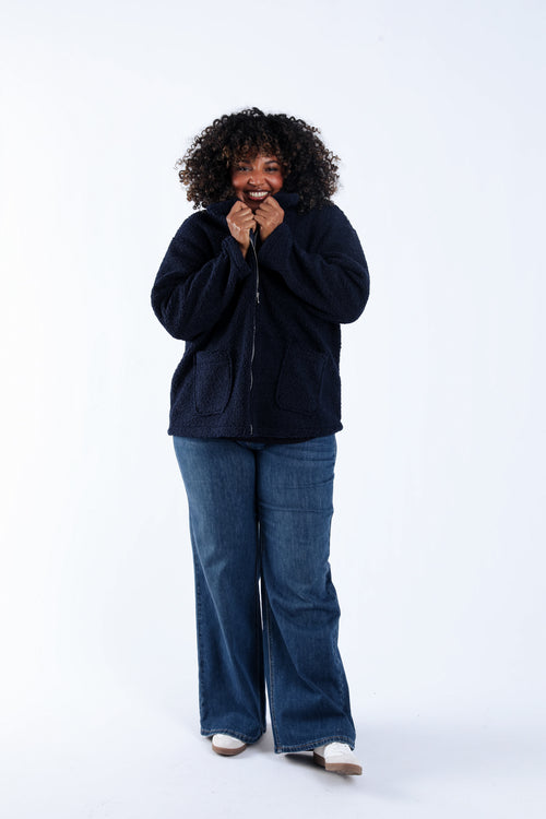 Manteau teddy uni-Paprika-6