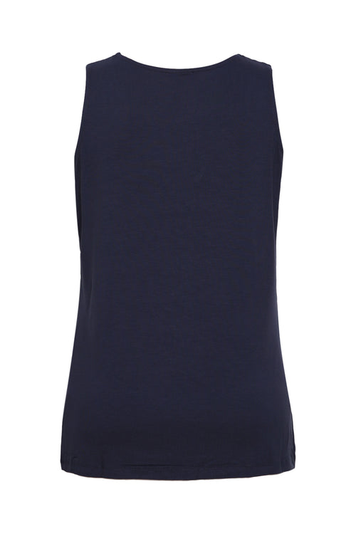 Débardeur uni en viscose-Paprika-2