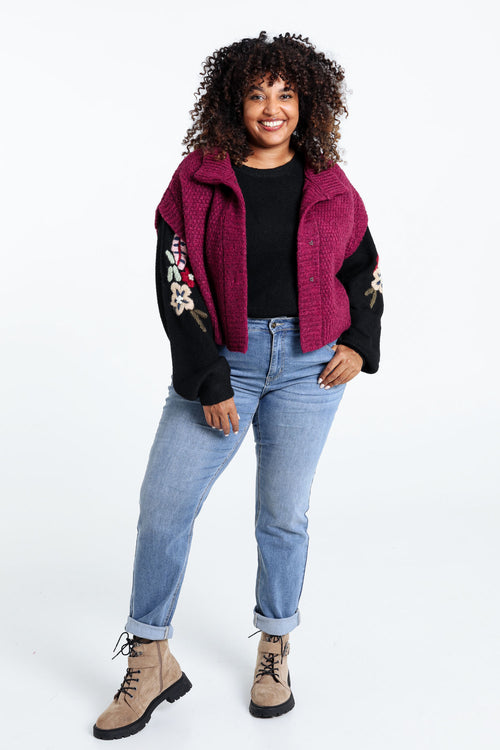 Gilet sans manches uni-Paprika-10