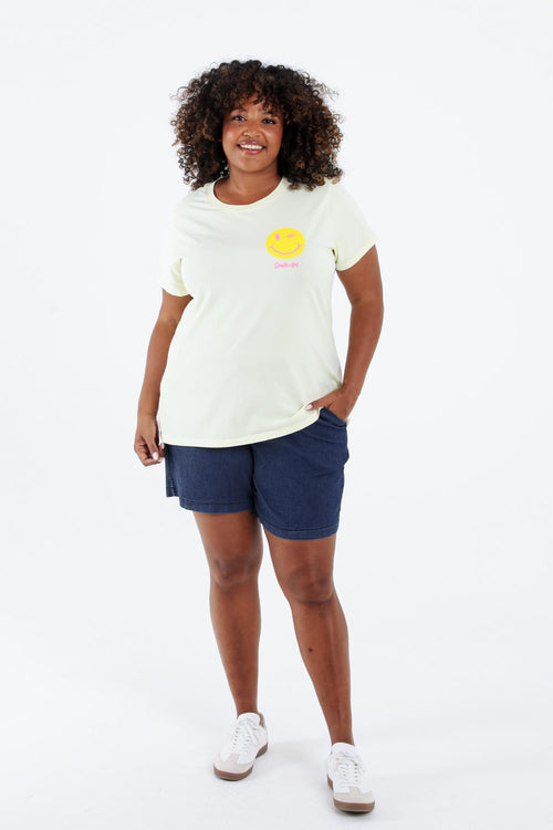 T-shirt en coton imprimé smile-Paprika-8