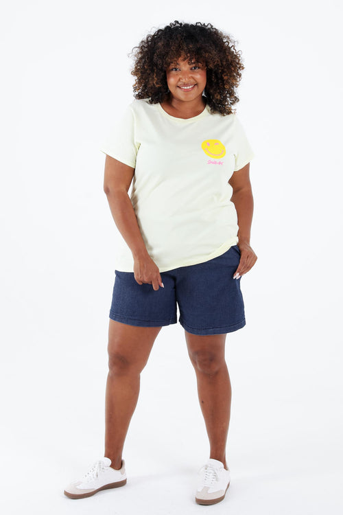 T-shirt en coton imprimé smile-Paprika-7