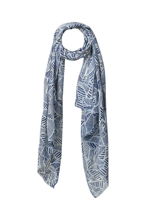 Foulard imprimé feuilles avec foil-Paprika-1
