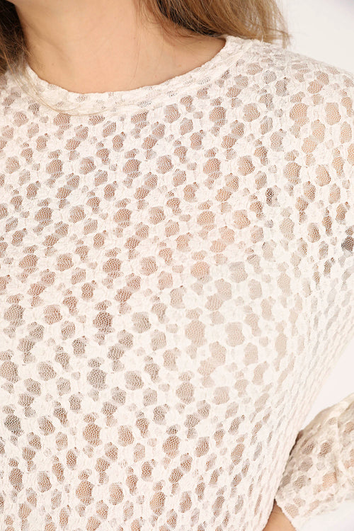 T-shirt en dentelle-Paprika-4