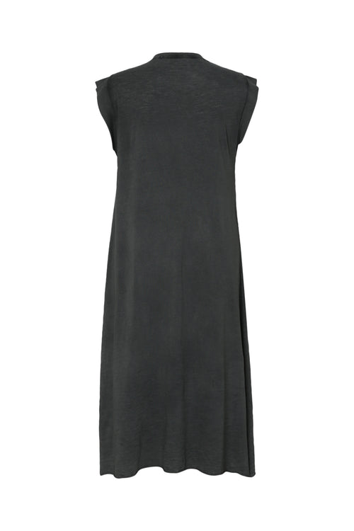 Robe t-shirt en coton unie-Paprika-8