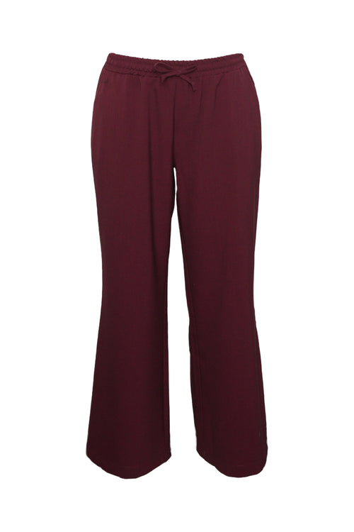 Pantalon large uni-Paprika-2