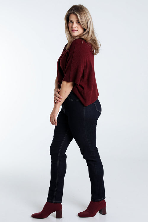 Jeans slim Louise L32-Paprika-8
