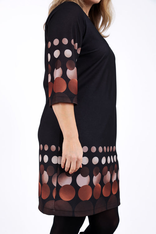 Robe housse imprimé ronds-Paprika-4