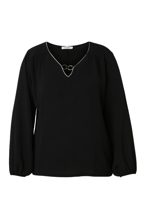 T-shirt avec lurex et bijou-Paprika-10