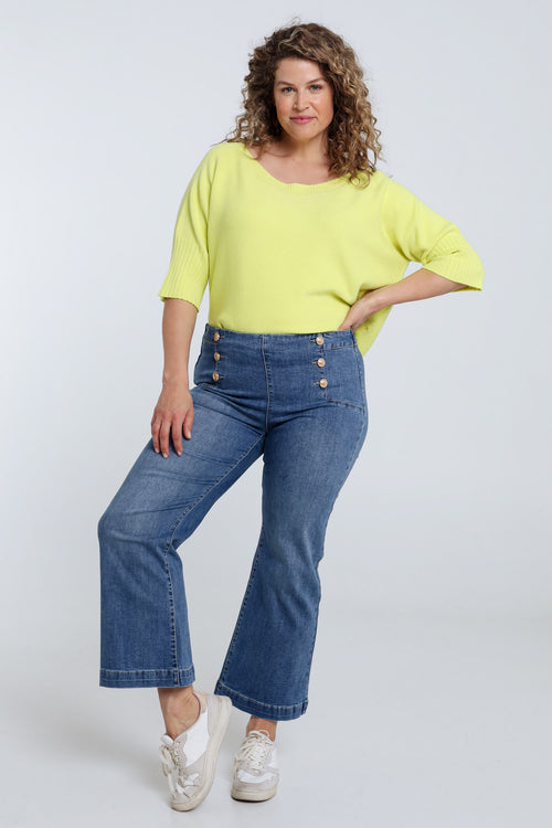 Jeans large avec 6 boutons-Paprika-9