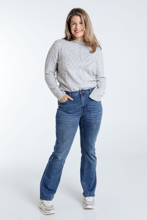 Jeans bootleg Lara L34-Paprika-7