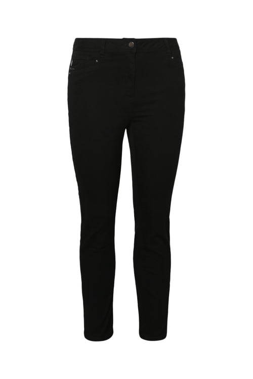 Pantalon slim 7/8 uni Louise-Paprika-7