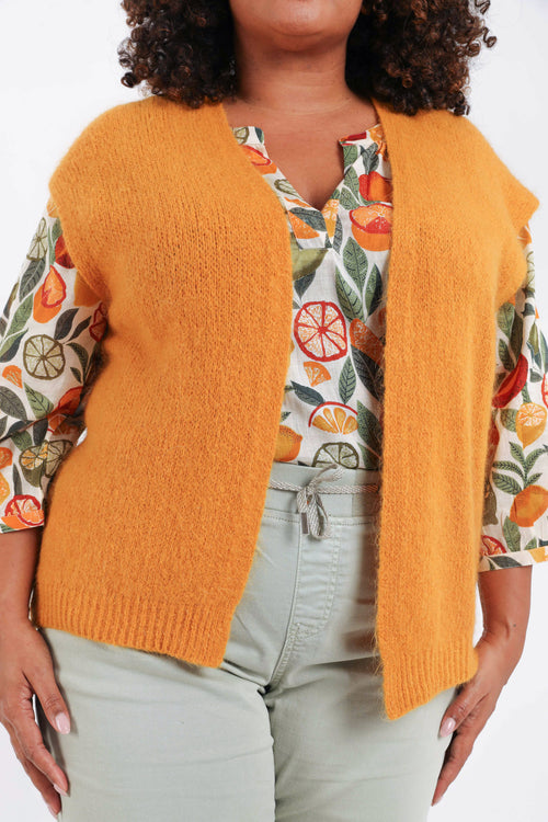 Gilet sans manches uni-Paprika-4
