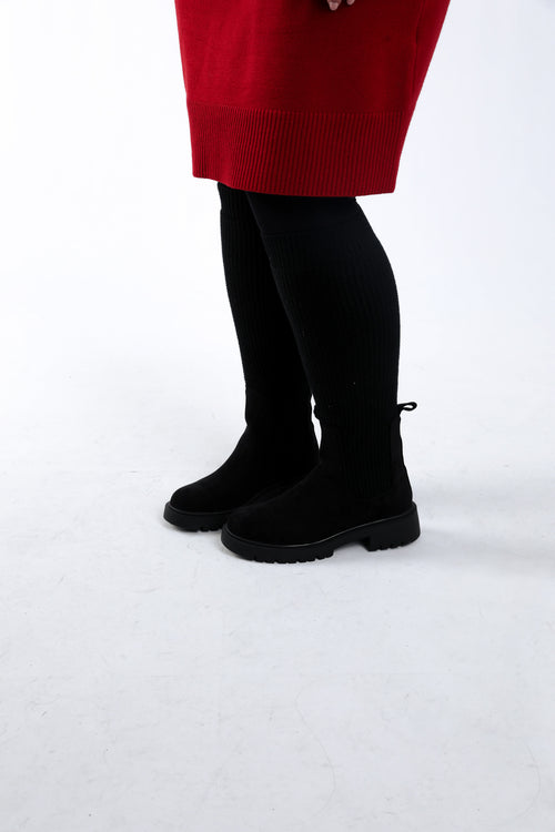 Bottes 2 en 1 en tricot-Paprika-3