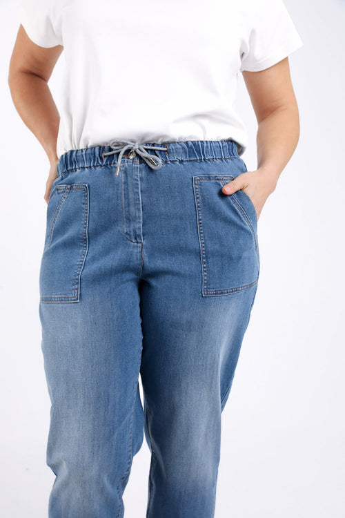 Pantalon chino en jeans-Paprika-3