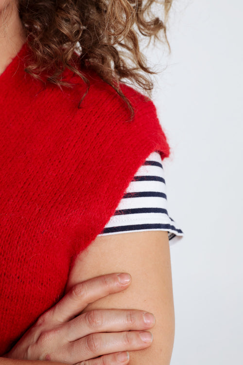 Gilet sans manches uni-Paprika-5