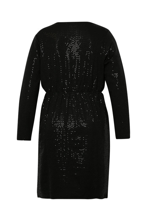 Robe courte effet scintillant-Paprika-9