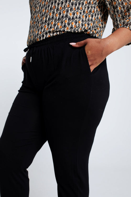 Training uni en viscose-Paprika-6