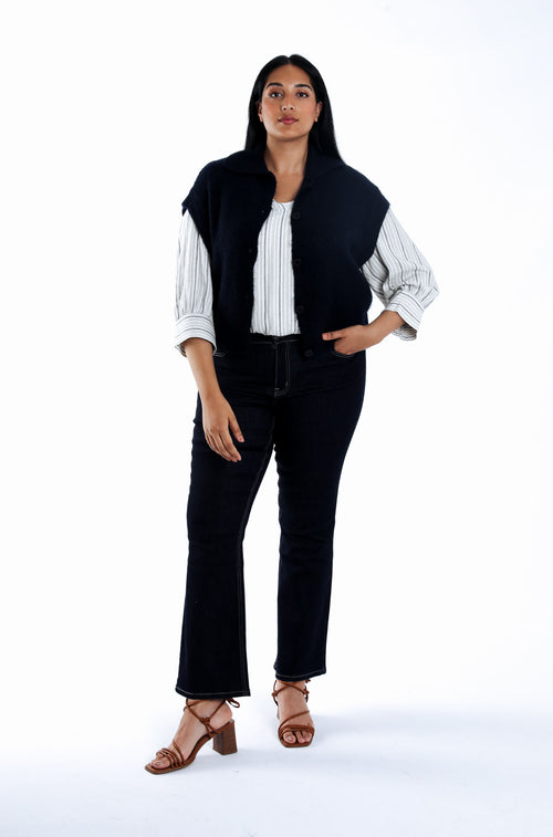 Cardigan court uni-Paprika-6