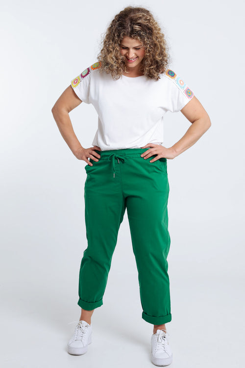 Pantalon chino en coton léger-Paprika-6