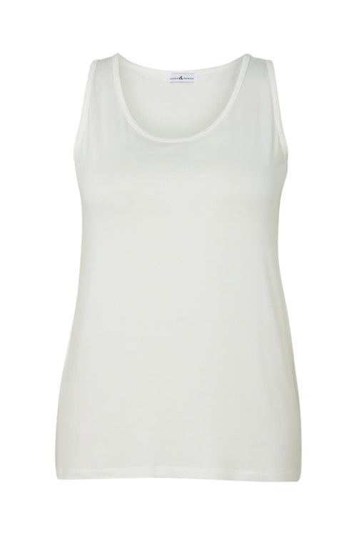 Débardeur uni en viscose-Paprika-10