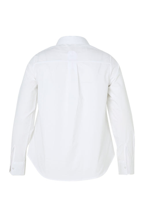 Chemisier en coton uni-Paprika-11