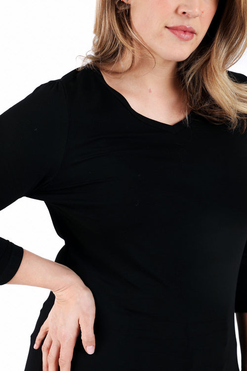 T-shirt basique en viscose-Paprika-4