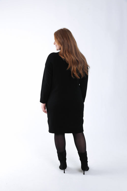 Robe pull unie-Paprika-1