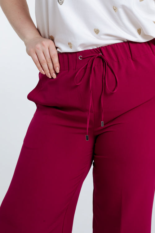 Pantalon fluide avec pli-Paprika-5