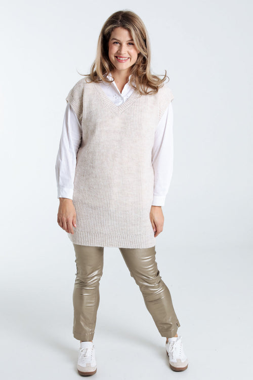 Robe tunique sans manches-Paprika-9