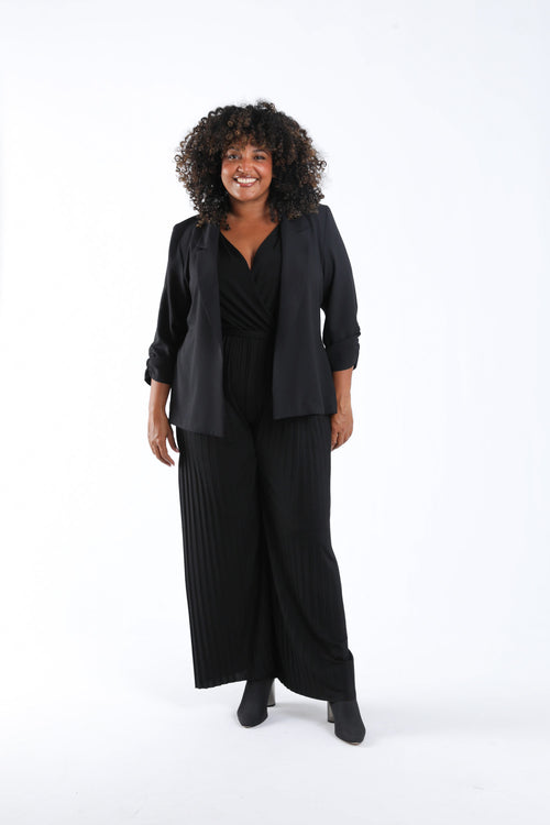 Blazer ample uni-Paprika-1