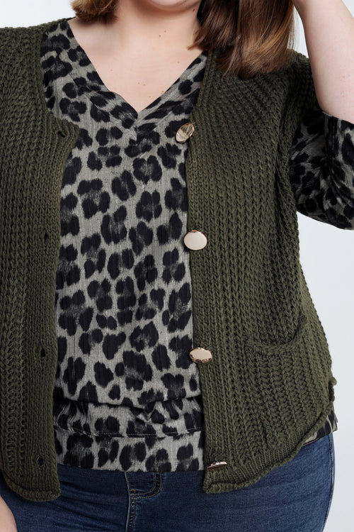 Gilet court uni-Paprika-5