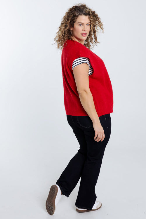 Gilet sans manches uni-Paprika-2