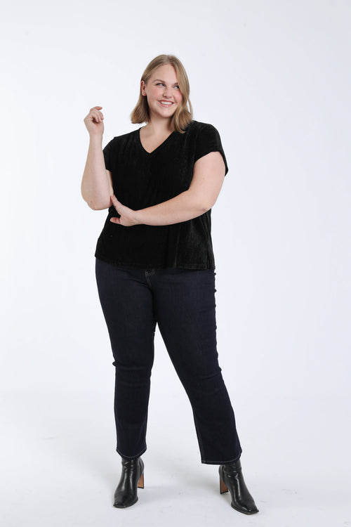 T-shirt en velours-Paprika-6