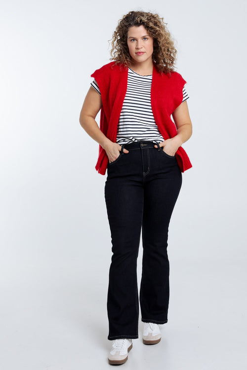 Gilet sans manches uni-Paprika-7