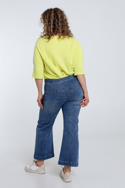 Jeans large avec 6 boutons-Paprika-2