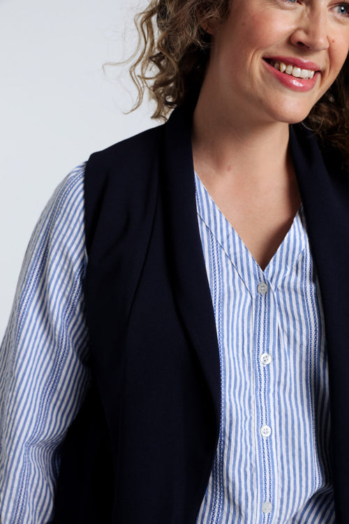 Gilet blazer uni-Paprika-5